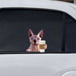 Good Morning - Sphynx Cat Car/ Door/ Fridge/ Laptop Sticker V1