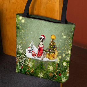 Great Dane Merry Christmas Tote Bag