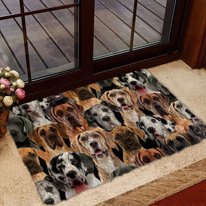 A Bunch Of Great Danes Doormat