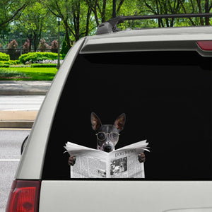 Have You Read The News Today - American Hairless Terrier Car/ Door/ Fridge/ Laptop Sticker V1