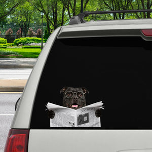 Have You Read The News Today - American Staffordshire Terrier Car/ Door/ Fridge/ Laptop Sticker V1