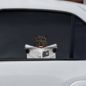 Have You Read The News Today - American Staffordshire Terrier Car/ Door/ Fridge/ Laptop Sticker V1