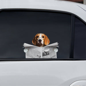 Have You Read The News Today - Beagle Car/ Door/ Fridge/ Laptop Sticker V1