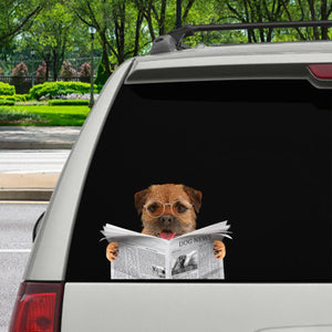 Have You Read The News Today - Border Terrier Car/ Door/ Fridge/ Laptop Sticker V1