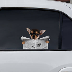 Have You Read The News Today - Chihuahua Car/ Door/ Fridge/ Laptop Sticker V1