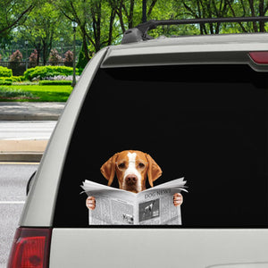 Have You Read The News Today - English Pointer Car/ Door/ Fridge/ Laptop Sticker V1