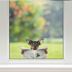 Have You Read The News Today - English Toy Terrier Car/ Door/ Fridge/ Laptop Sticker V1