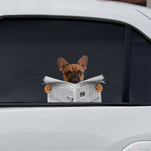 Have You Read The News Today - French Bulldog Car/ Door/ Fridge/ Laptop Sticker V1