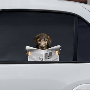 Have You Read The News Today - Irish Wolfhound Car/ Door/ Fridge/ Laptop Sticker V1