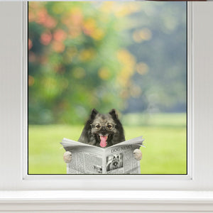 Have You Read The News Today - Keeshond Car/ Door/ Fridge/ Laptop Sticker V1