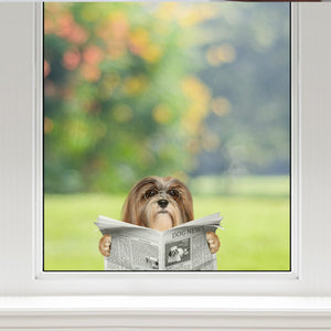 Have You Read The News Today - Lhasa Apso Car/ Door/ Fridge/ Laptop Sticker V1