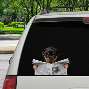 Have You Read The News Today - Rottweiler Car/ Door/ Fridge/ Laptop Sticker V1