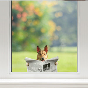 Have You Read The News Today - Smooth Collie Car/ Door/ Fridge/ Laptop Sticker V1