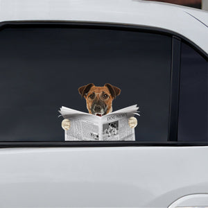 Have You Read The News Today - Smooth Fox Terrier Car/ Door/ Fridge/ Laptop Sticker V1