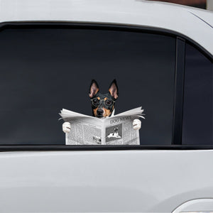 Have You Read The News Today - Toy Fox Terrier Car/ Door/ Fridge/ Laptop Sticker V1