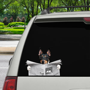 Have You Read The News Today - Toy Fox Terrier Car/ Door/ Fridge/ Laptop Sticker V1