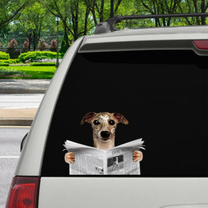 Have You Read The News Today - Whippet Car/ Door/ Fridge/ Laptop Sticker V1