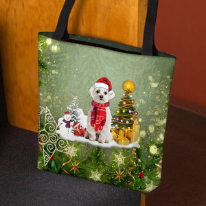 Maltese Merry Christmas Tote Bag