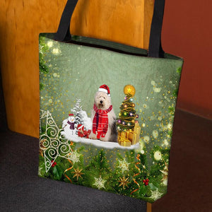 Old English SheepdogMerry Christmas Tote Bag