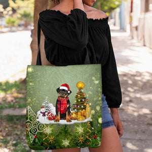 Rottweiler Merry Christmas Tote Bag