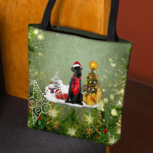 Schnauzer Merry Christmas Tote Bag