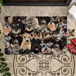 A Bunch Of Schnauzers Doormat
