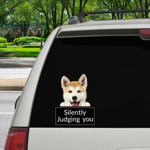 Silently Judging You - Akita Inu Car/ Door/ Fridge/ Laptop Sticker V1
