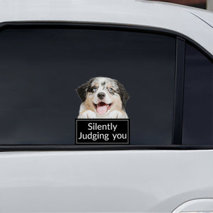 Silently Judging You - Australian Shepherd Car/ Door/ Fridge/ Laptop Sticker V1