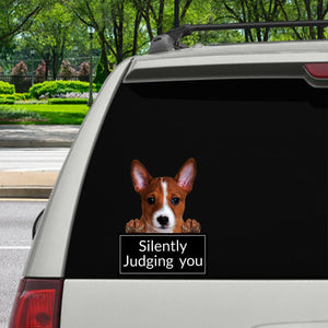Silently Judging You - Basenji Car/ Door/ Fridge/ Laptop Sticker V1