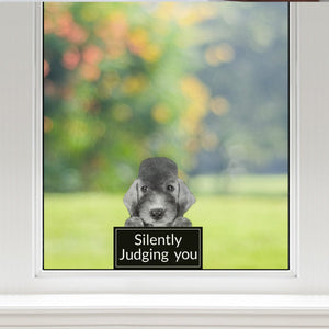 Silently Judging You - Bedlington Terrier Car/ Door/ Fridge/ Laptop Sticker V1