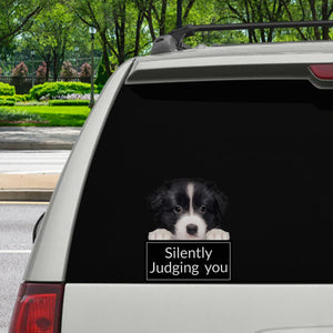 Silently Judging You - Border Collie Car/ Door/ Fridge/ Laptop Sticker V1