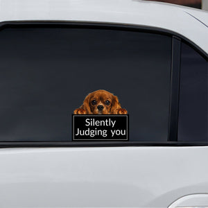 Silently Judging You - Cavalier King Charles Spaniel Car/ Door/ Fridge/ Laptop Sticker V1