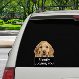 Silently Judging You - English Cocker Spaniel Car/ Door/ Fridge/ Laptop Sticker V1