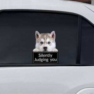 Silently Judging You - Husky Car/ Door/ Fridge/ Laptop Sticker V1