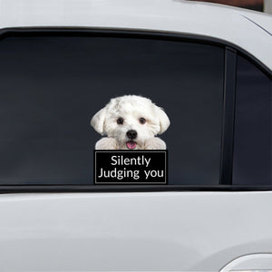 Silently Judging You - Maltese Car/ Door/ Fridge/ Laptop Sticker V1