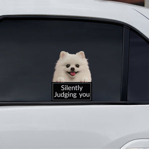 Silently Judging You - Pomeranian Car/ Door/ Fridge/ Laptop Sticker V1
