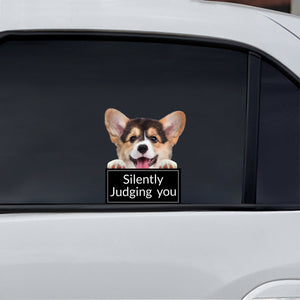Silently Judging You - Welsh Corgi Car/ Door/ Fridge/ Laptop Sticker V1