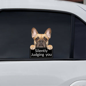 Silently Judging You - French Bulldog Car/ Door/ Fridge/ Laptop Sticker V1