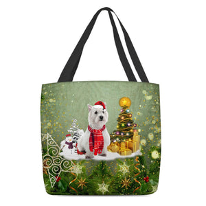 West Highland White Terrier/Westie Merry Christmas Tote Bag