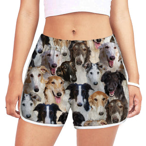 You Will Have A Bunch Of Borzois - Women Shorts V1