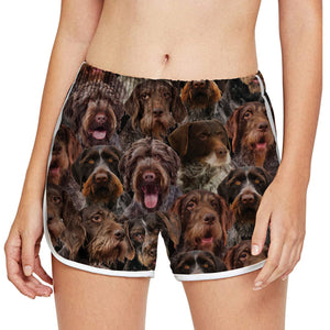 You Will Have A Bunch Of German Wirehaired Pointers - Women Shorts V1