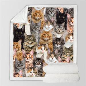 You Will Have A Bunch Of Maine Coon Cats - Blanket V1
