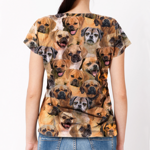 Unisex T-shirt-You Will Have A Bunch Of Puggles - Tshirt V1