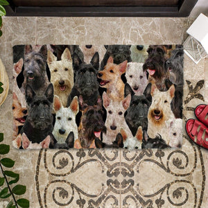A Bunch Of Scottish Terriers Doormat
